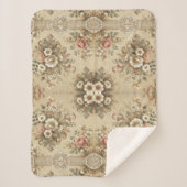 Hütte Blumengewohnheiten Sherpa Blanket Sherpadecke (Vorderseite)