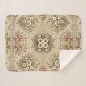 Hütte Blumengewohnheiten Sherpa Blanket Sherpadecke (Vorderseite (Horizontal))