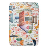 Hütte Blumenhaine Badematte (Vorderseite Vertikal)