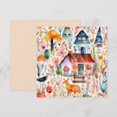 Hütte Blumenhaine Einladung (Vorne/Hinten)