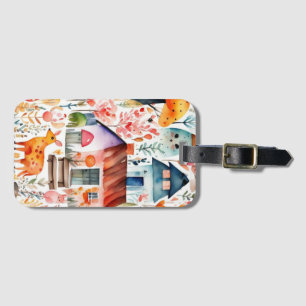 Hütte Blumenhaine Gepäckanhänger