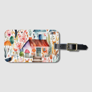 Hütte Blumenhaine Gepäckanhänger