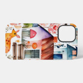 Hütte Blumenhaine iPhone Hülle (Rückseite (Horizontal))