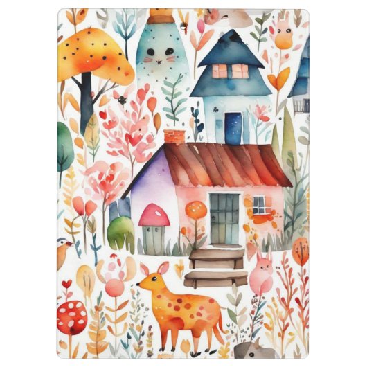 Hütte Blumenhaine Klemmbrett (Rückseite)