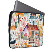Hütte Blumenhaine Laptopschutzhülle (Vorne Rechts)