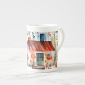 Hütte Blumenhaine Porzellantasse (Vorderseite Rechts)