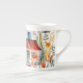 Hütte Blumenhaine Porzellantasse (Rechts)