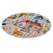 Hütte Blumenhaine Schneidebrett (Ecke)