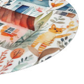 Hütte Blumenhaine Schneidebrett (Ecke)