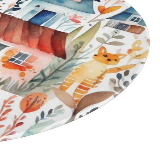 Hütte Blumenhaine Schneidebrett (Ecke)