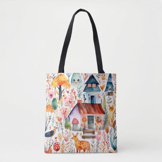 Hütte Blumenhaine Tasche (Vorderseite)