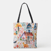 Hütte Blumenhaine Tasche (Rückseite)