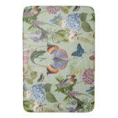 Hütte Blumenkohl Botanischer Schmetterling Vintag Badematte (Vorderseite Vertikal)