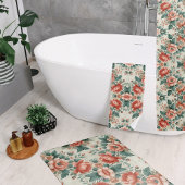 Hütte Blumenmuster Badematte