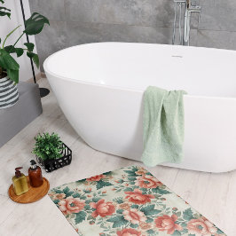 Hütte Blumenmuster Badematte