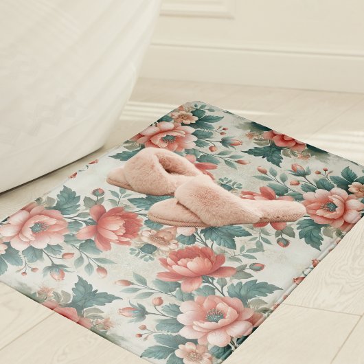 Hütte Blumenmuster Badematte