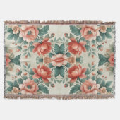 Hütte Blumenmuster Decke (Vorderseite)