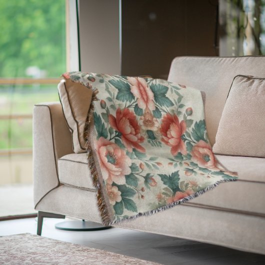 Hütte Blumenmuster Decke