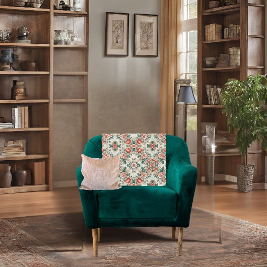 Hütte Blumenmuster Fleecedecke