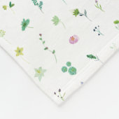 Hütte Blumenmuster Gemütliches Blumengesteck Fleecedecke (Ecke)