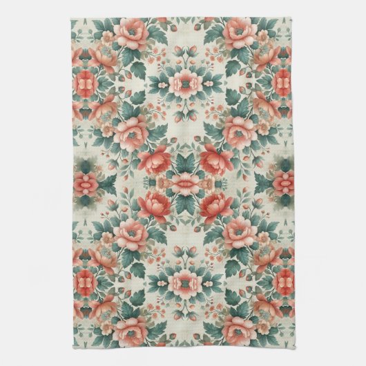Hütte Blumenmuster Geschirrtuch (Vertikal)