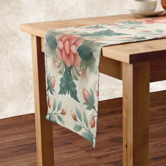 Hütte Blumenmuster Kurzer Tischläufer