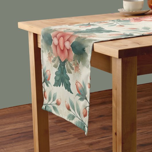 Hütte Blumenmuster Kurzer Tischläufer