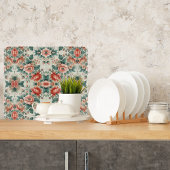 Hütte Blumenmuster Schneidebrett