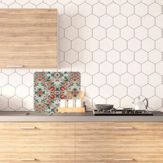 Hütte Blumenmuster Schneidebrett