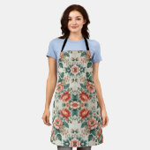 Hütte Blumenmuster Schürze (Getragen)