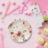 Hütte Blumenpapier Party Teller (Party)