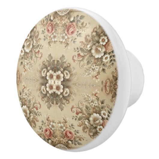 Hütte Blumenüberlieferungen Keramikknauf (Rechts)