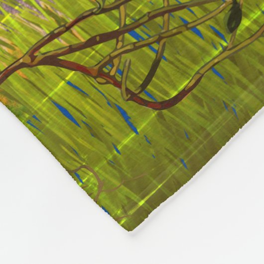 Hütte Cabin Décor Moonlight Hirschindividuizer 202 Fleecedecke (Ecke)