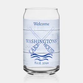 Hütte Cabin Lake House Trinkbehälter Beer Dosenglas