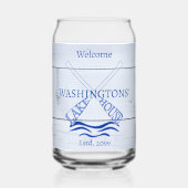 Hütte Cabin Lake House Trinkbehälter Beer Dosenglas (Rückseite)