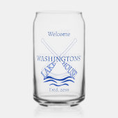 Hütte Cabin Lake House Trinkbehälter Beer Dosenglas (Vorderseite)