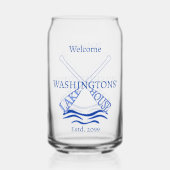 Hütte Cabin Lake House Trinkbehälter Beer Dosenglas (Rückseite)