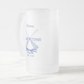 Hütte Cabin Lake House Trinkbehälter Mattglas Bierglas (Vorderseite Links)