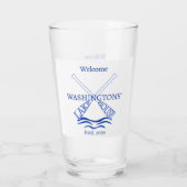 Hütte Cabin Lake House Trinkbehälter Pint Beer Glas (Rückseite)