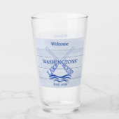 Hütte Cabin Lake House Trinkbehälter Tumbler Glass (Vorderseite)