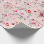 Hütte Chic Blume Muster Geschenkpapier (Ecke)