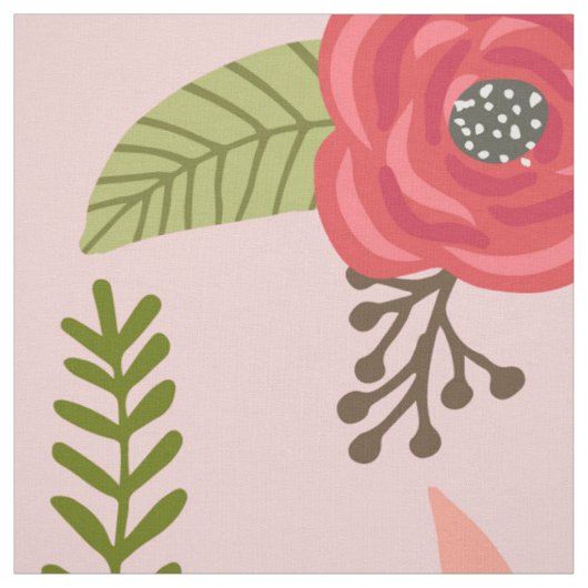 Hütte Chic Blumenmuster Stoff (Muster)