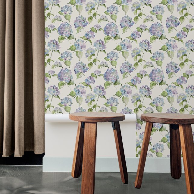Hütte Chic Hydrangea Blumengarten Tapete (Von Creator hochgeladen)