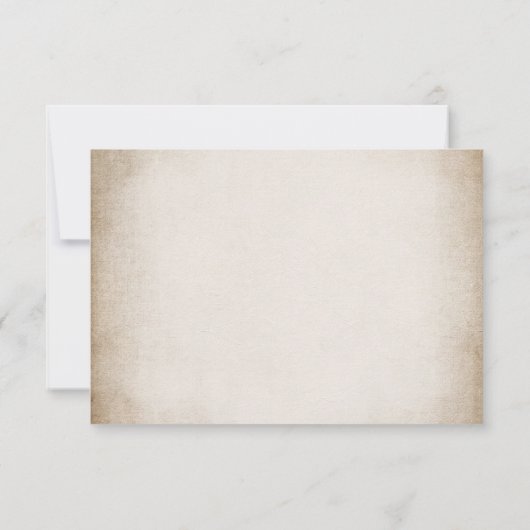 Hütte Chic Hydrangea Wedding RSVP Card (Rückseite)