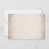 Hütte Chic Hydrangea Wedding RSVP Card Karte (Rückseite)