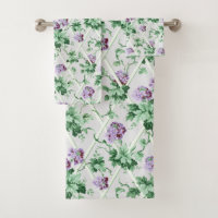 Hütte Chic Lila Hydrangeas auf Trellis