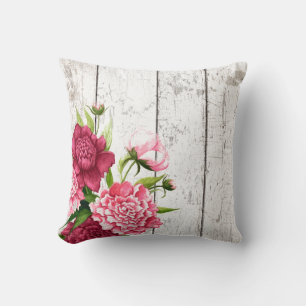 Hütte Chic Peonies Accent Pillow Kissen
