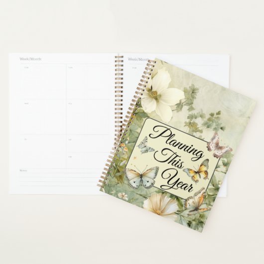 Hütte Chic Wildblume und Schmetterling Jahr Planer (Anzeige)