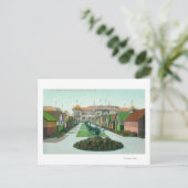 Hütte City Avenue View Santa Cruz, CA Postkarte (Stehend Vorderseite)