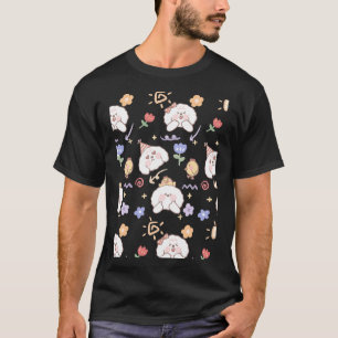 Hütte Core Dog Grafische Muster Sticker T-Shirt